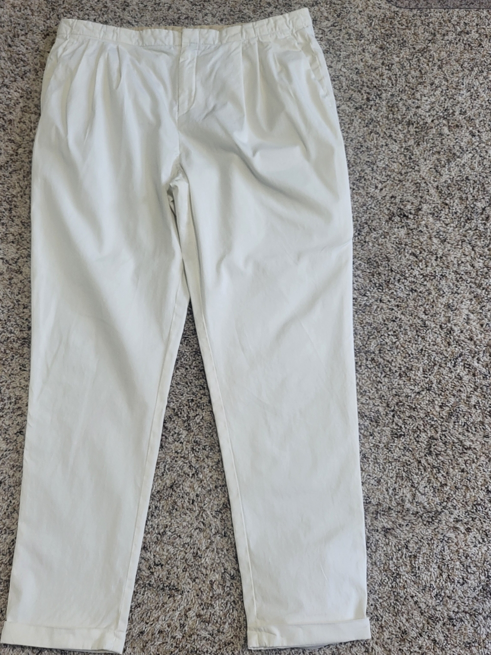 ​Rag & Bone Womens Pleated Pants Cream Size 8 Tailored Trousers Casual Neutral